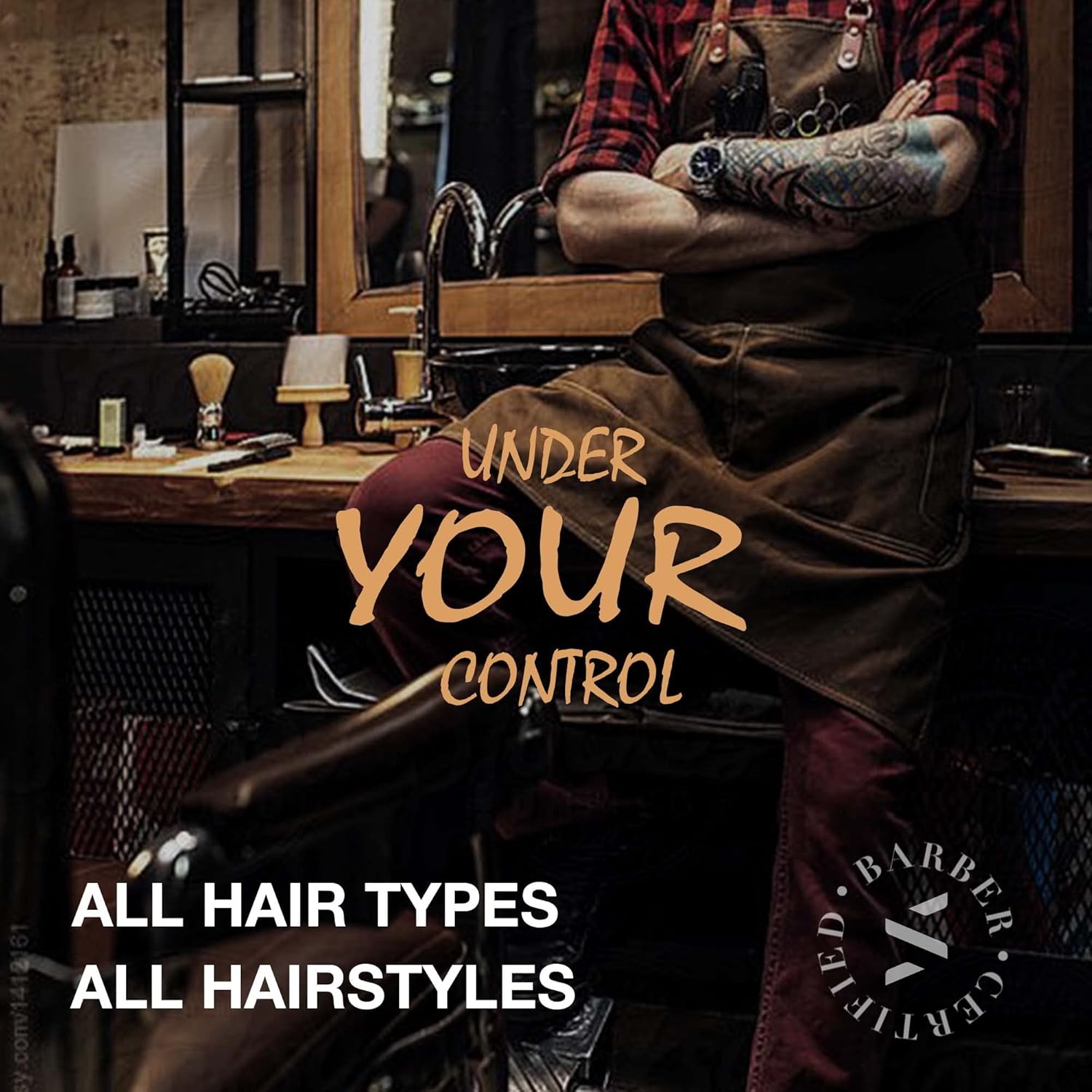 SUPRENT® Silver Edition Pro Barber Kit Cordless Hair Clipper T-Blade Trimmer