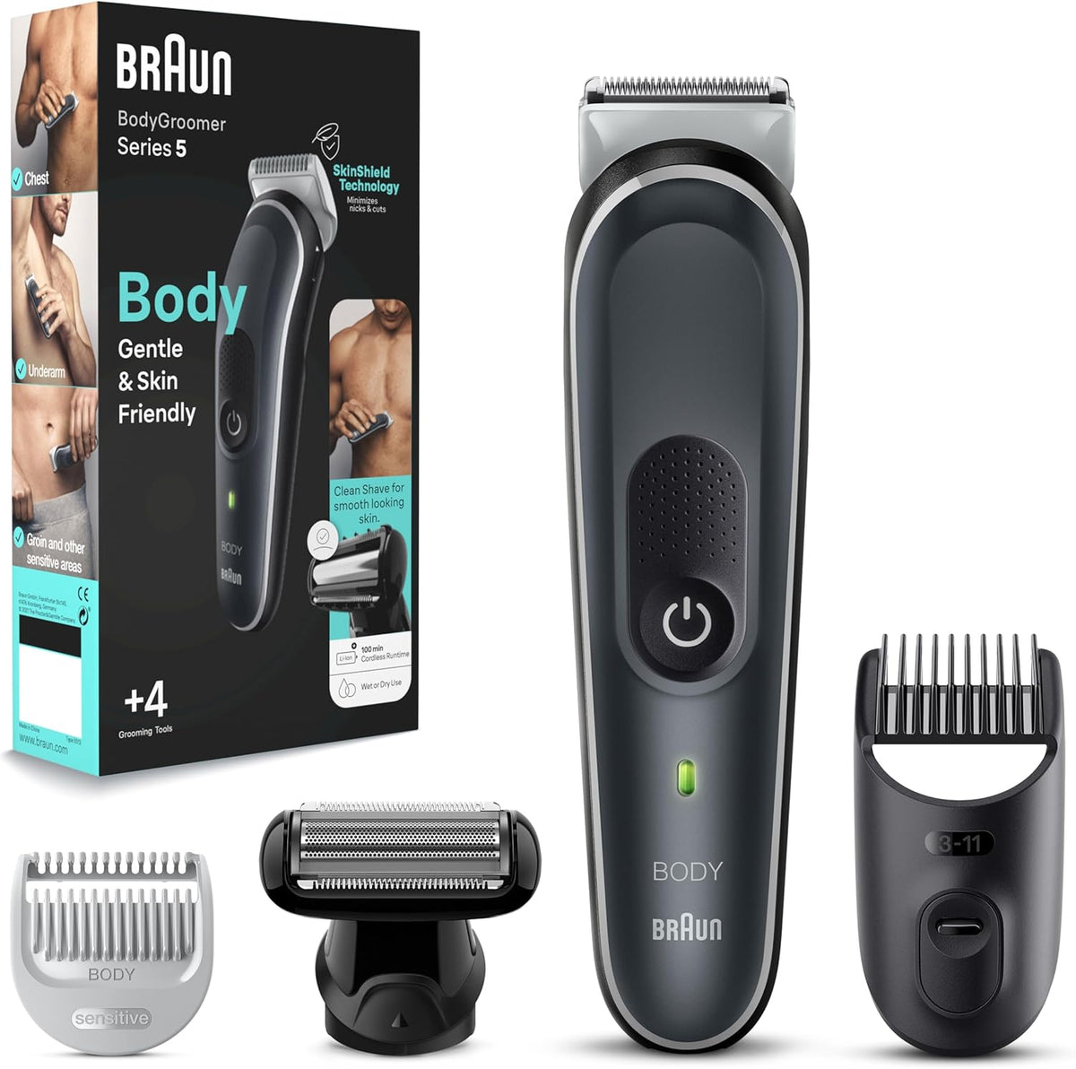 Braun Body Groomer Series 5 5360, Body Groomer for Men