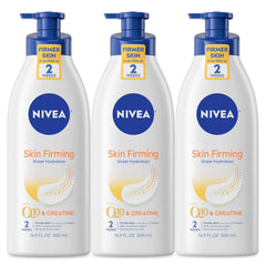 NIVEA Skin Firming Sheer Hydration Lotion with Q10 & Creatine – 16.9 fl oz