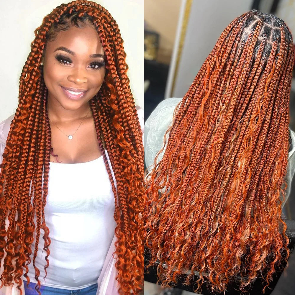 Brazilian Deep Wave Braiding Hair – 14” Boho Braids, 2 Bundles