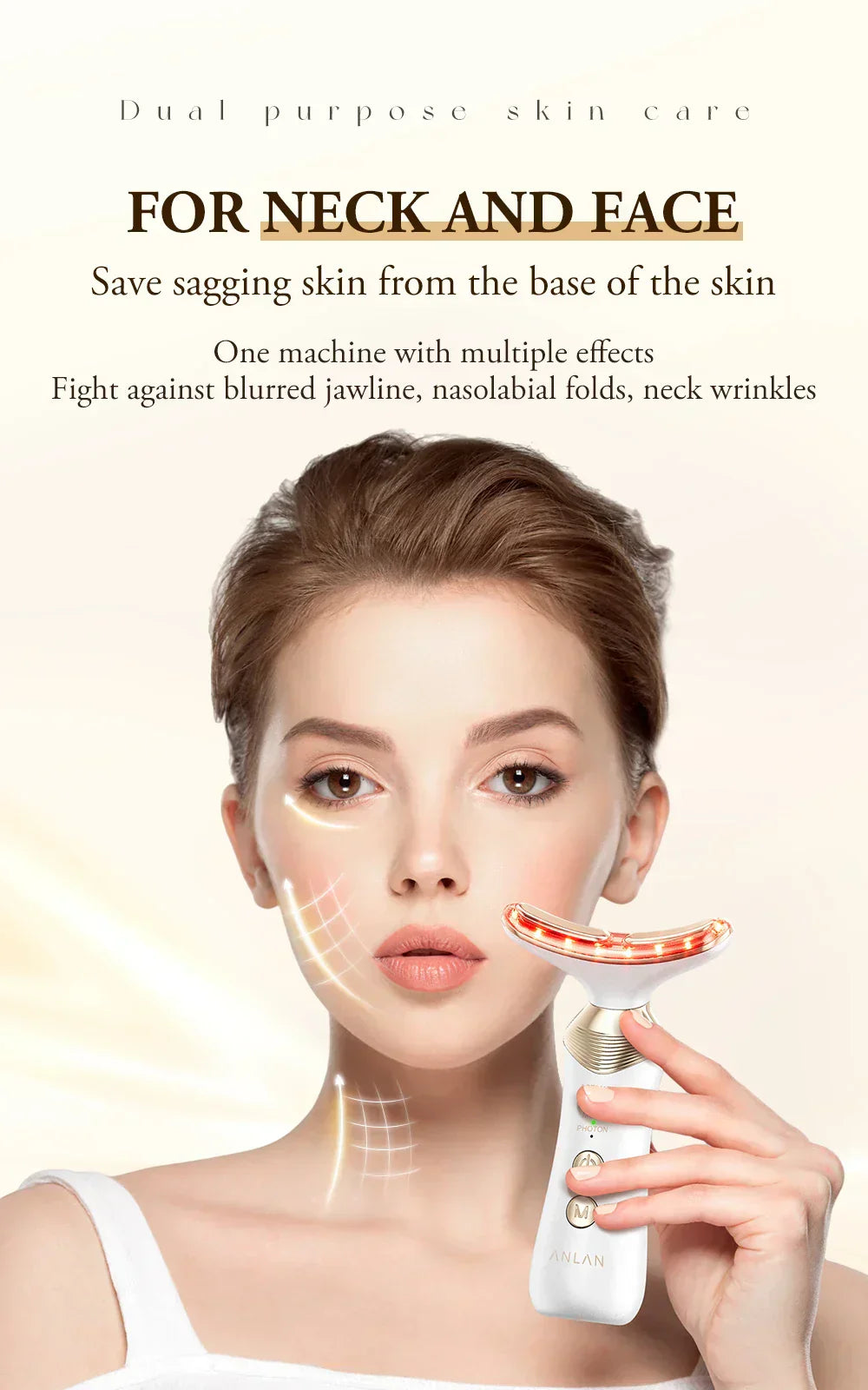 ANLAN Dual Polar Neck Beauty Device – Lift, Firm &amp; Rejuvenate Your Skin