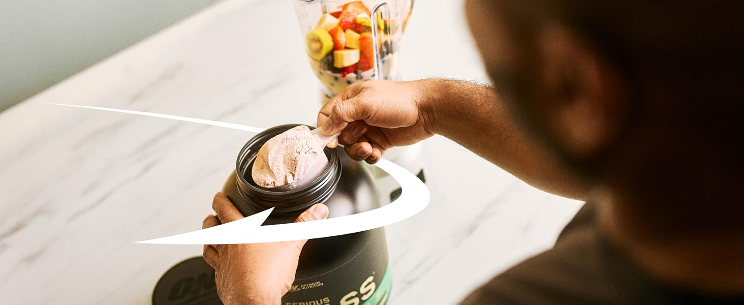 Optimum Nutrition Serious Mass, Weight Gainer Protein Powder, Mass Gainer, Vitamin C and Zinc for Immune Support, Creatine, Chocolate