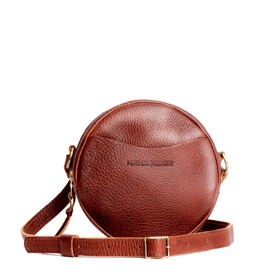 Leather Circle Crossbody.