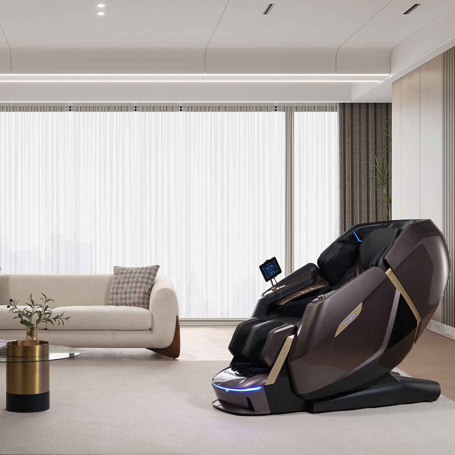 Nourest Stellar™ 4D Dual-Roller Luxury AI Massage Chair