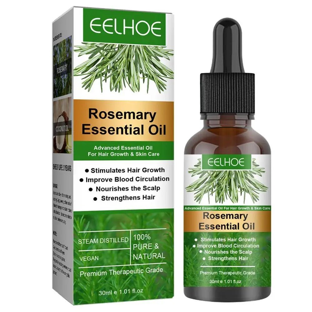 Rosemary Essentiall Oil Hair Growth Products Organic Hair Products Scalp Hair Strengthening Oil For Nourish Shiny Hair Healthy.